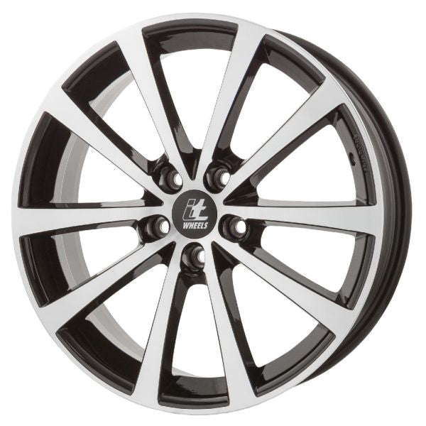 Ζάντα Αλουμινίου ITWHEELS Alice 7x17 5x112 ET40 – Gloss Μαύρη Γυαλιστερή