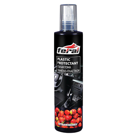 Γυαλιστικό Και Συντηρητικό Γαλάκτωμα Πλαστικών Strawberry Feral 300ml