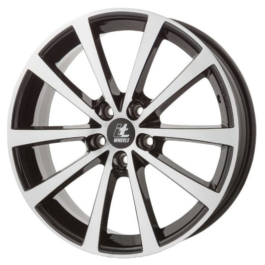 Ζάντα Αλουμινίου ITWHEELS Alice 7x17 5x112 ET40 – Gloss Μαύρη Γυαλιστερή